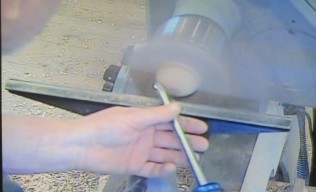 Turning the bottom of the bowl